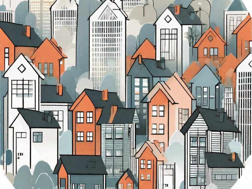 A stylized detroit skyline
