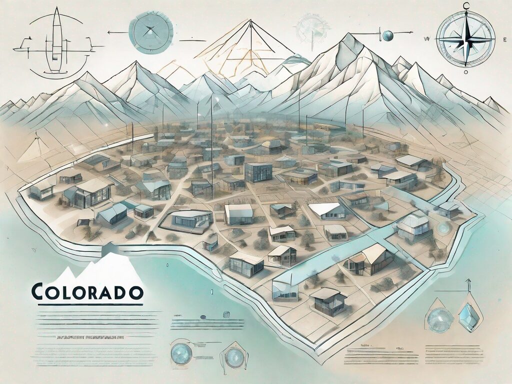 A detailed map of colorado