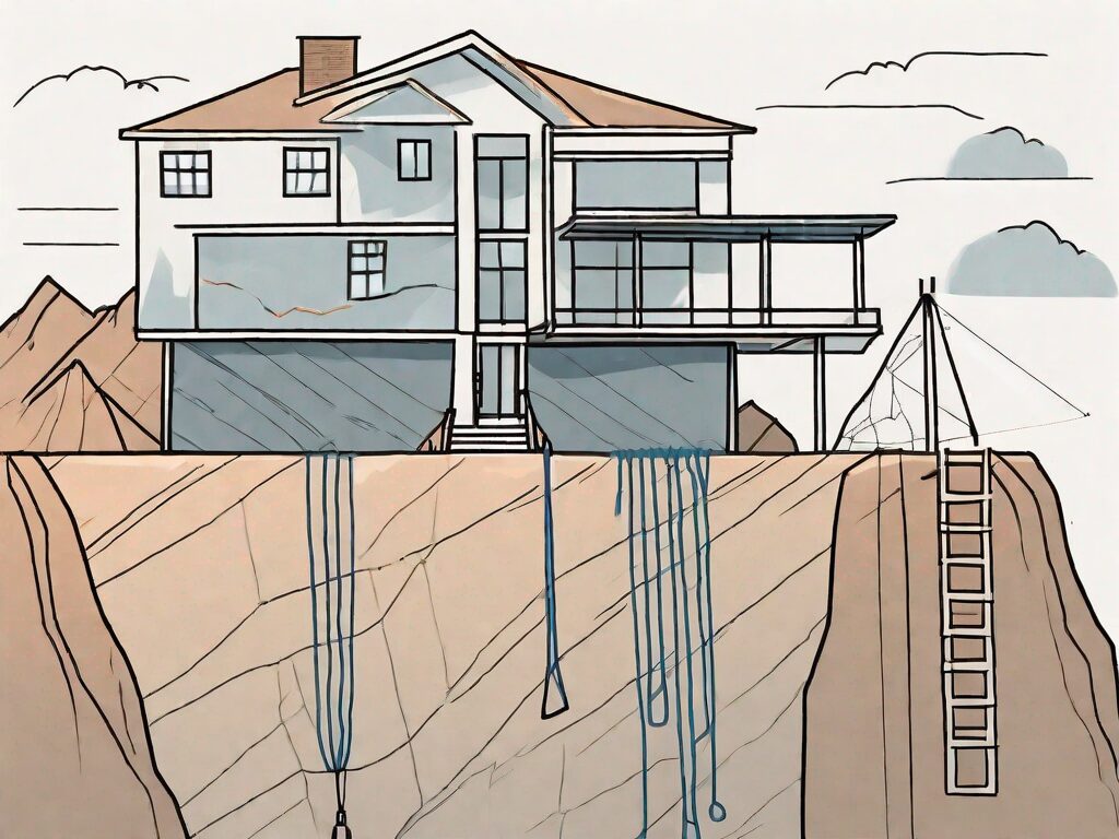 A house on the brink of a cliff