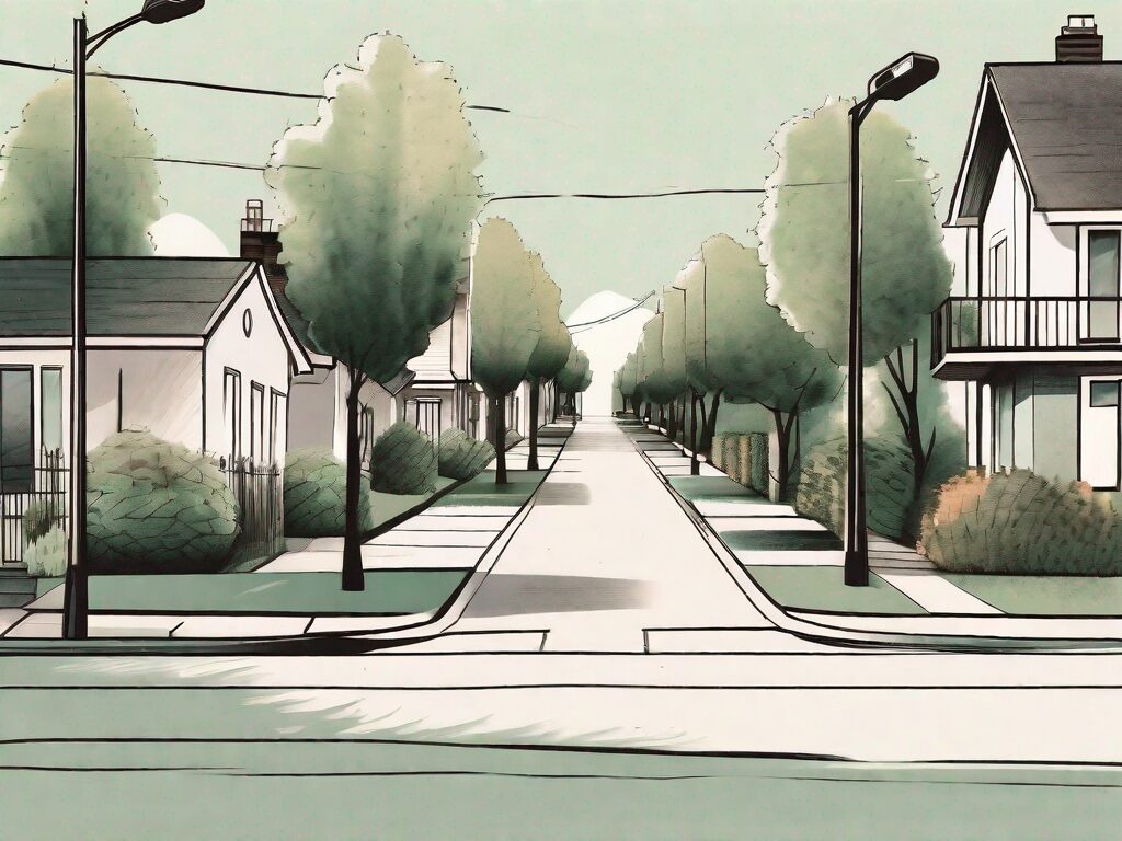 A picturesque residential street