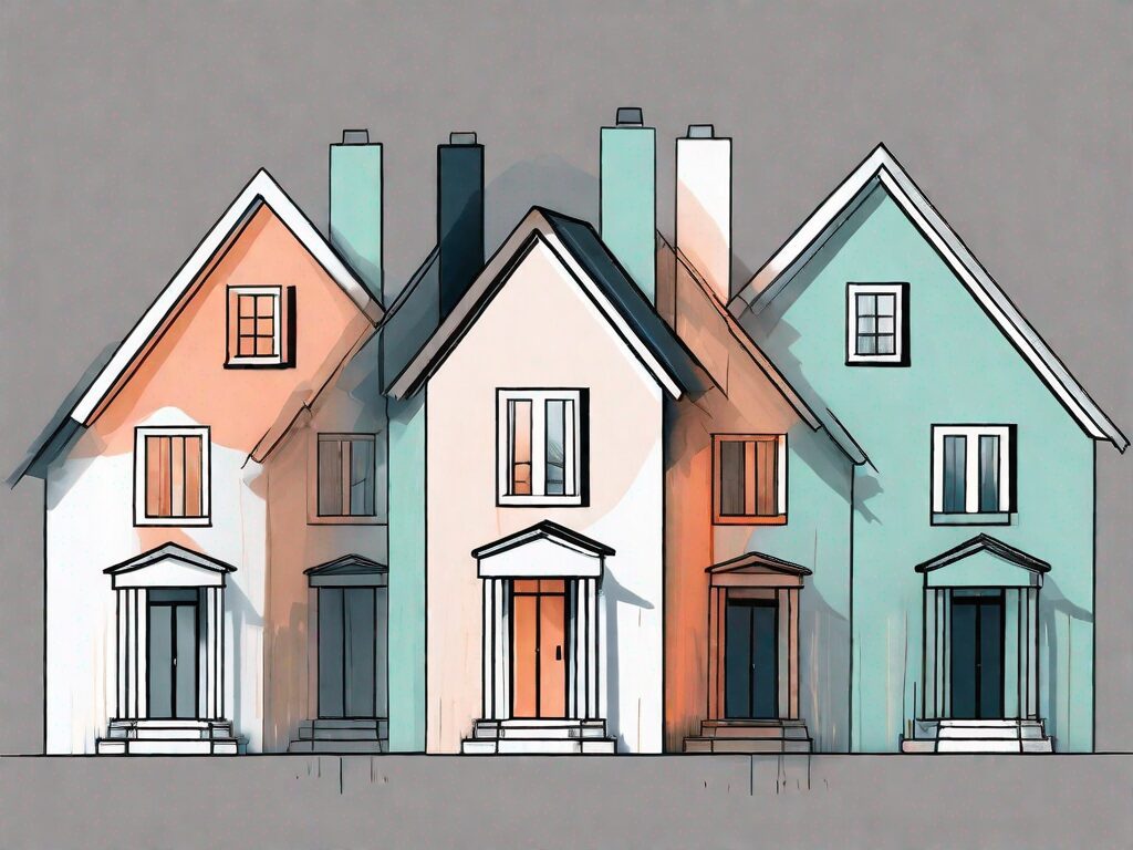 A house being divided into five equal parts