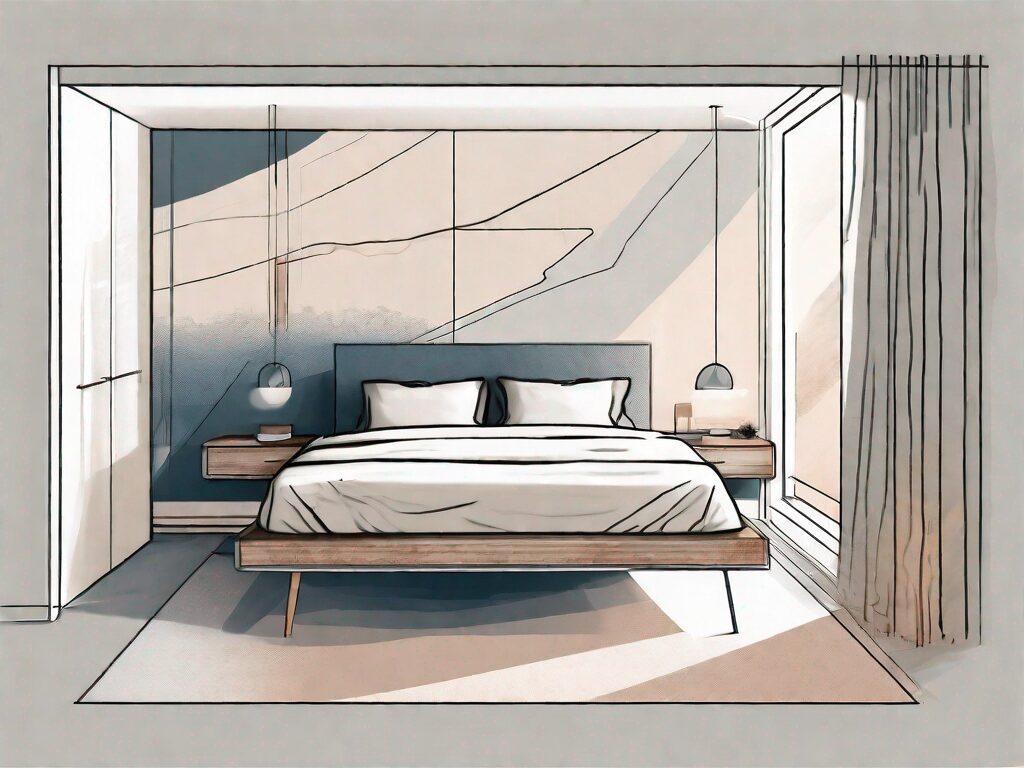 A bedroom layout that meets real estate legal standards