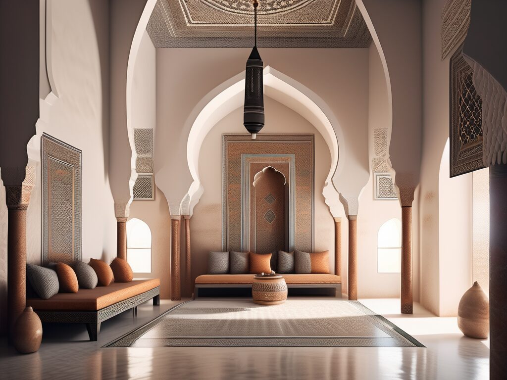 A traditional moroccan room