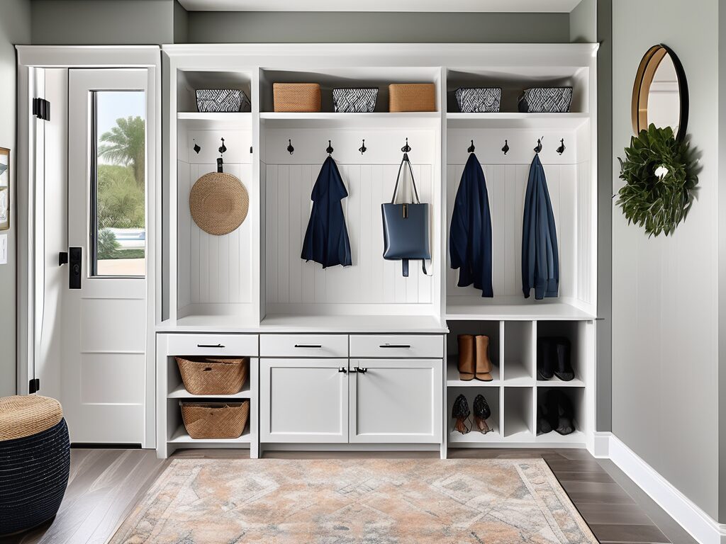 A transformed mudroom in a clearwater