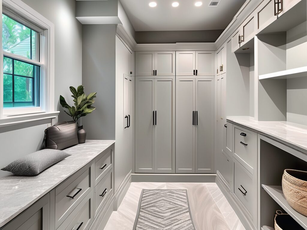 A transformed mudroom in a florida home