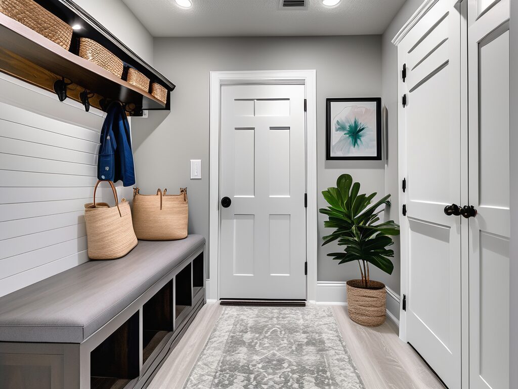 A transformed mudroom in a house in oakland park