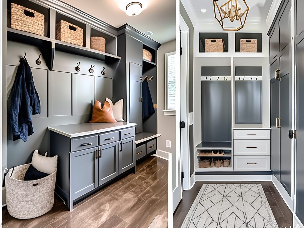 A transformed mudroom in a house in ocoee