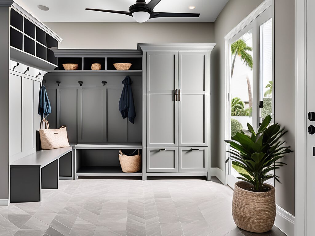 A transformed mudroom in a north lauderdale