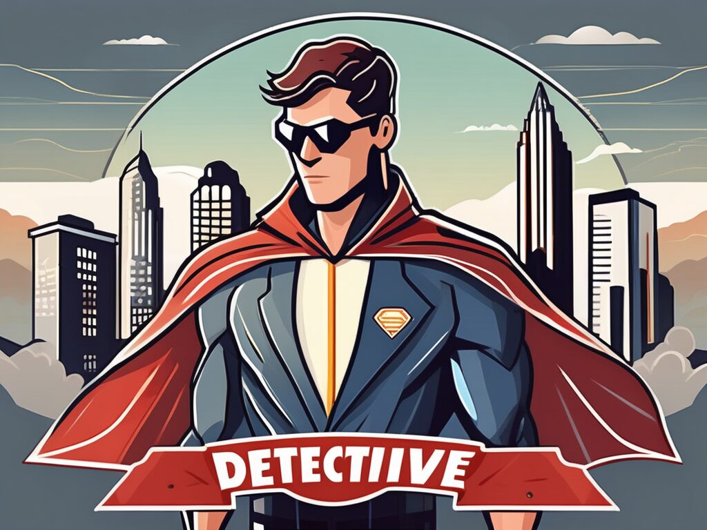 A superhero cape and a detective badge
